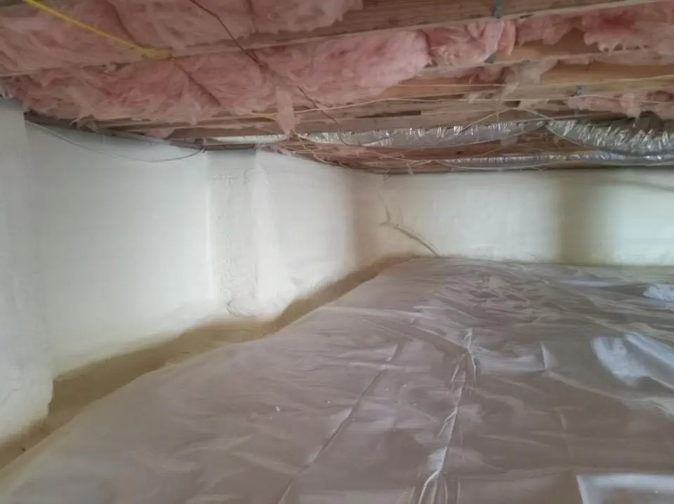 Crawl space encapsulation with closed-cell spray foam for Roof Maintenance in Braddock